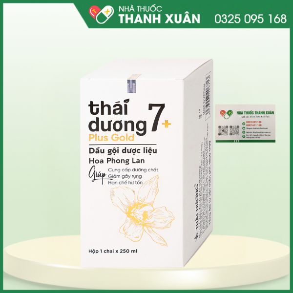 Dầu gội dược liệu Thái dương 7+ plus gold - Hỗ trợ phục hồi chân tóc và da đầu bị hư tổn